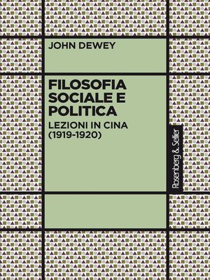 cover image of Filosofia sociale e politica